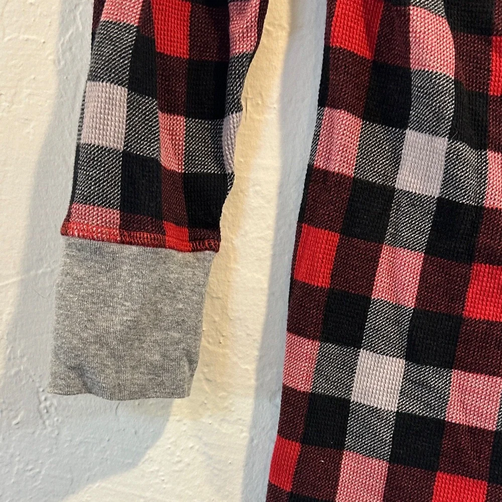 Victoria’s Secret Plaid Henley Romper – Size S, Cozy‎ Long Sleeve